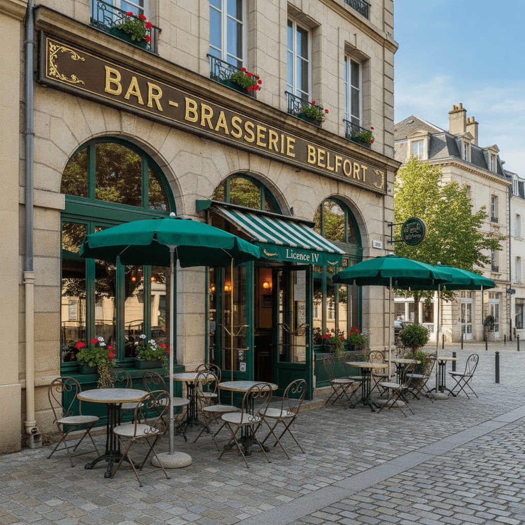 Bar-brasserie 280m² à Belfort : terrasse - licence IV - Image 1