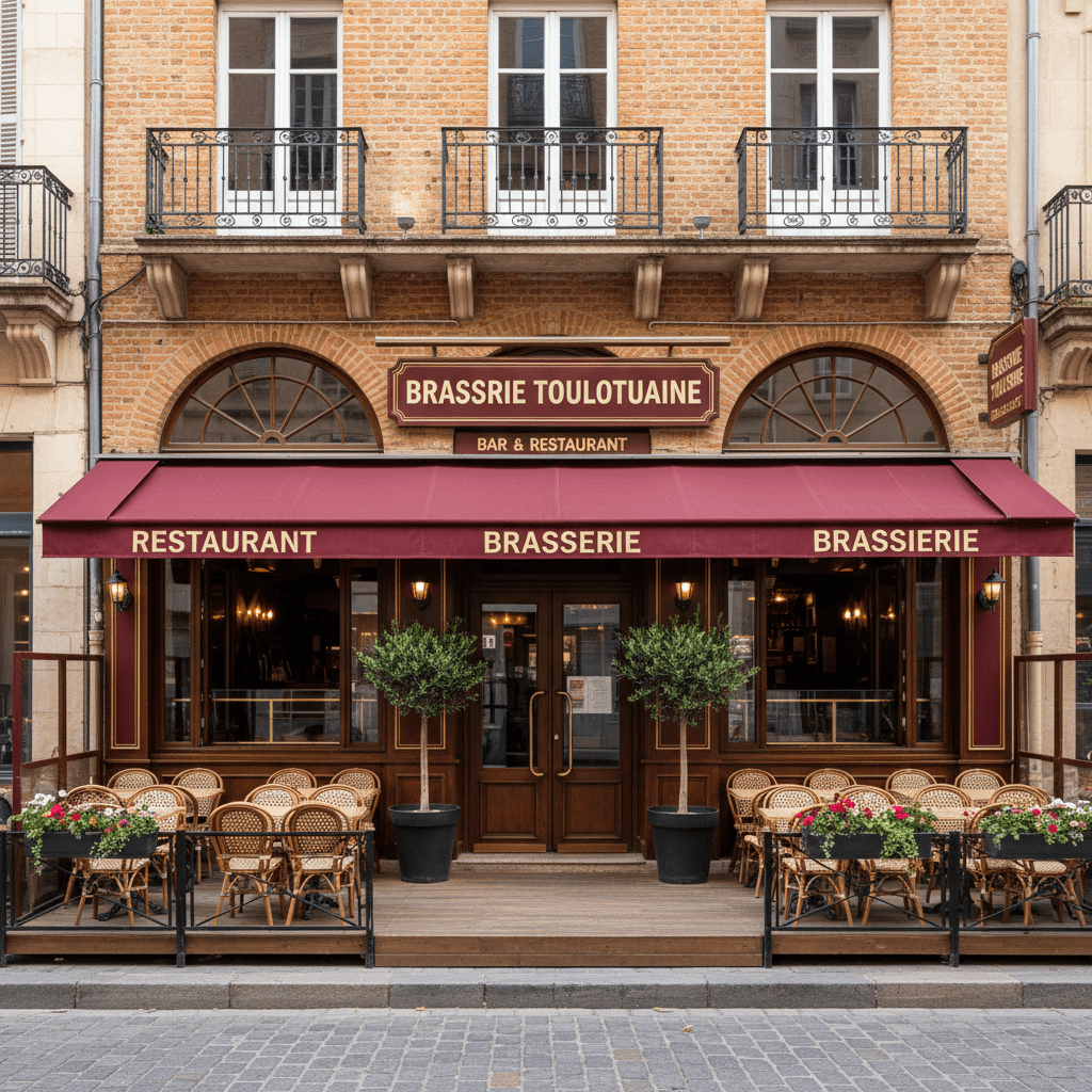 Bar-brasserie 445m² à Toulouse : terrasse - licence IV