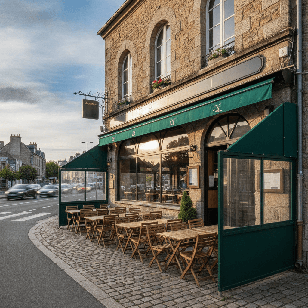 Restaurant à Saint-Brieuc : terrasse - licence IV - Image 1