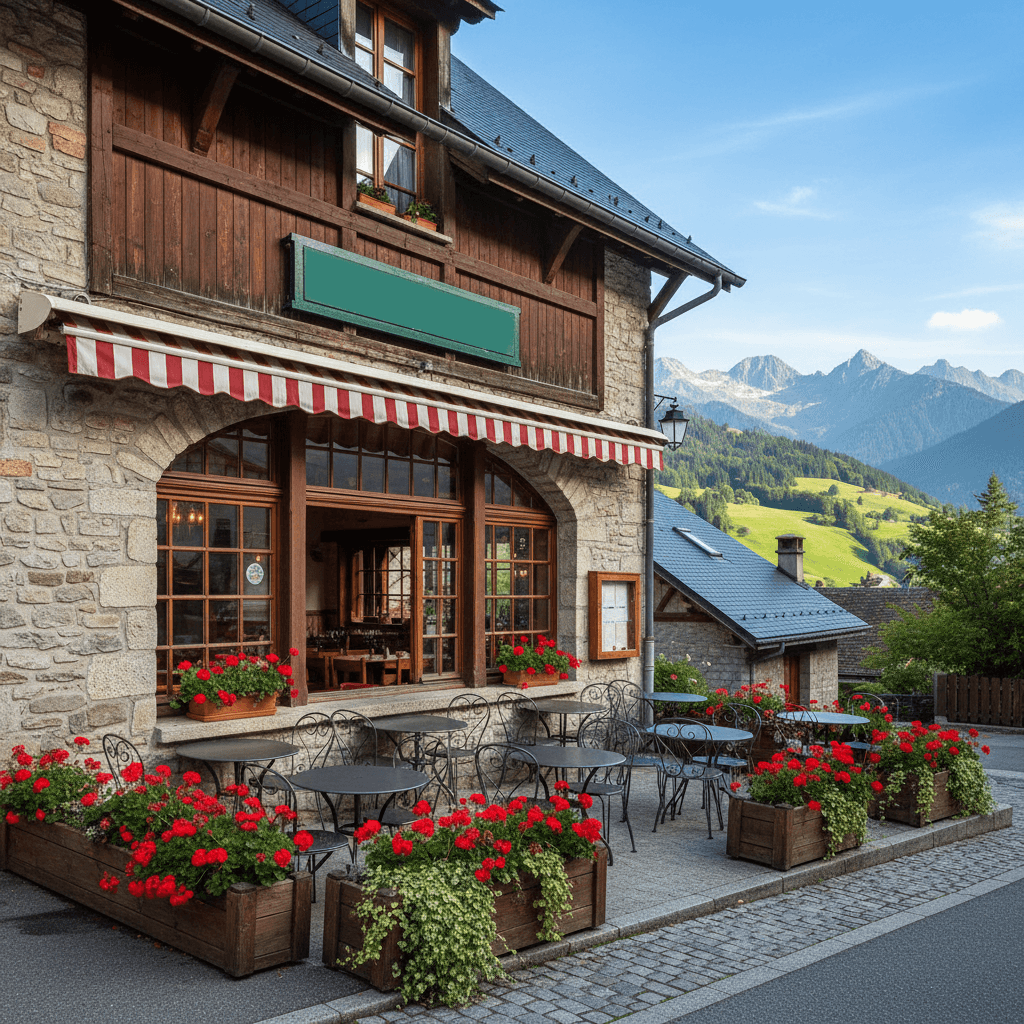Restaurant 82m² à Saint-Jean-De-Sixt : terrasse - licence IV - Image 1