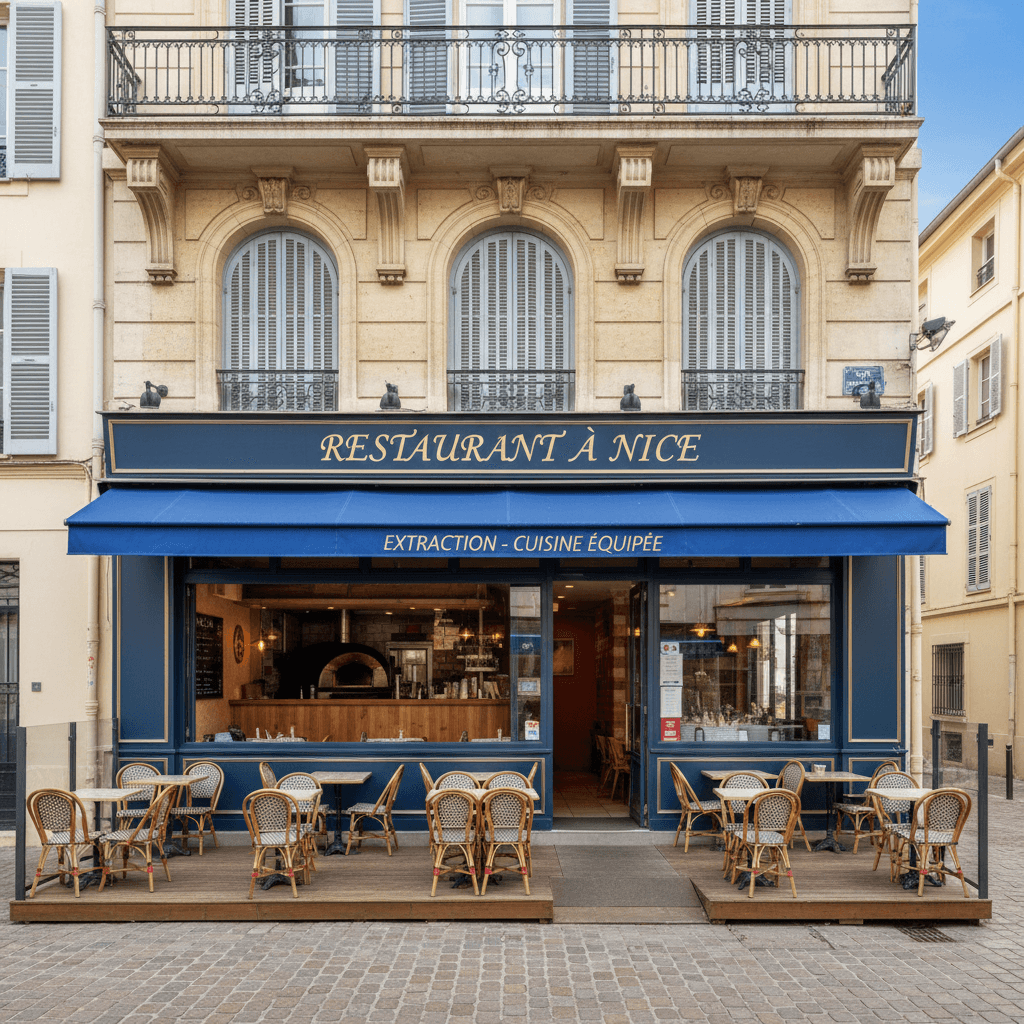 Restaurant à Nice : extraction - cuisine équipée