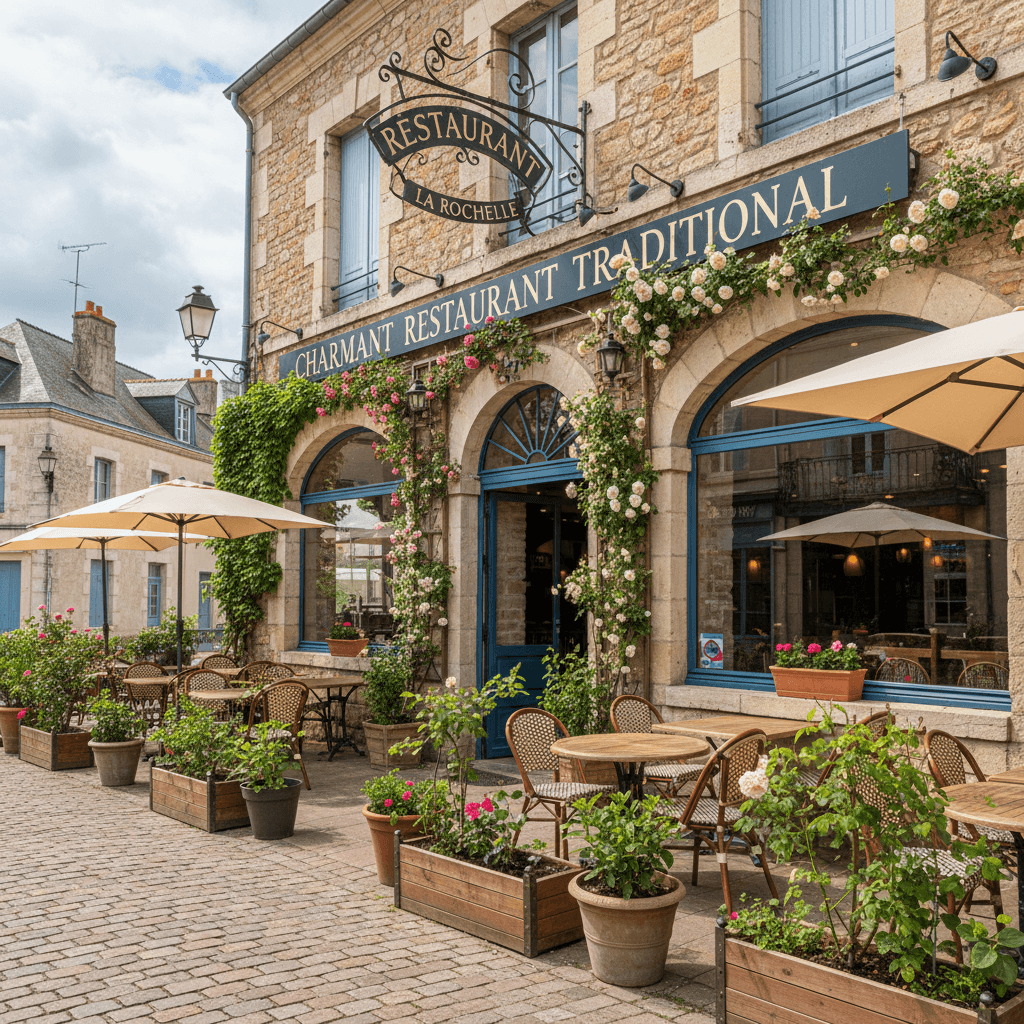 Restaurant à La Rochelle : terrasse - licence IV - Image 1
