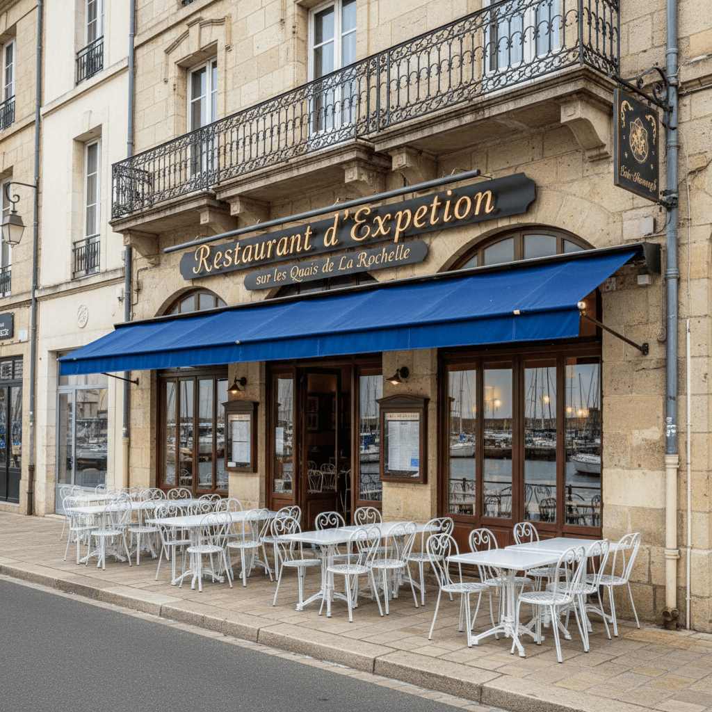 Restaurant 160m² à La Rochelle : terrasse - licence IV - Image 1