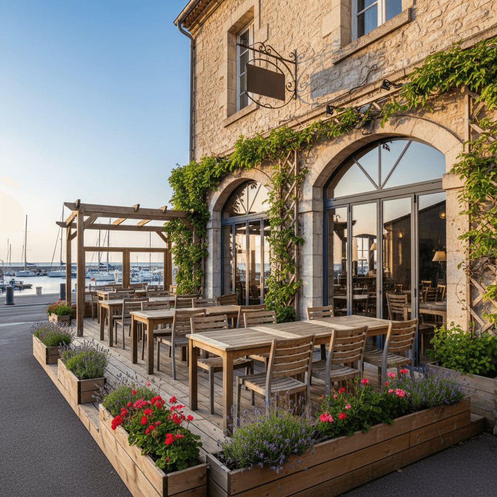 Restaurant à Saint-Paul : terrasse - licence IV - Image 1