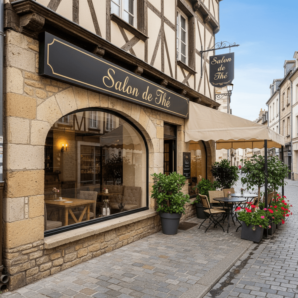 Snack 160m² à Rouen : terrasse