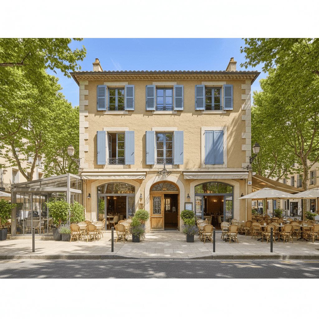 Restaurant 200m² à Aix-En-Provence : terrasse - licence IV