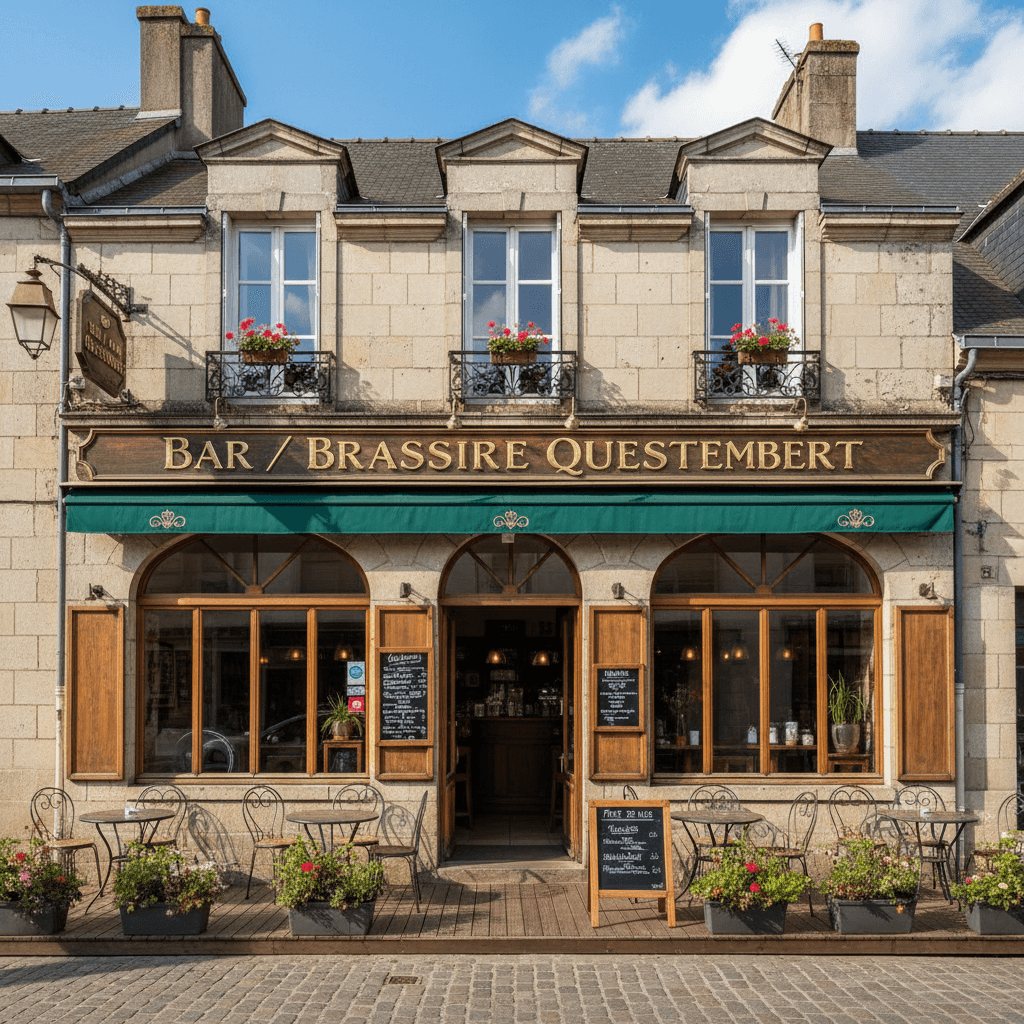 Bar-brasserie 290m² à Questembert : terrasse - licence IV - Image 1