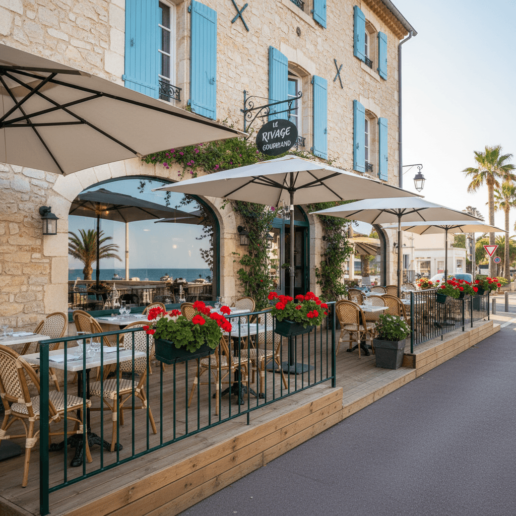 Restaurant 100m² à Cavalaire-Sur-Mer : terrasse - licence IV - Image 1