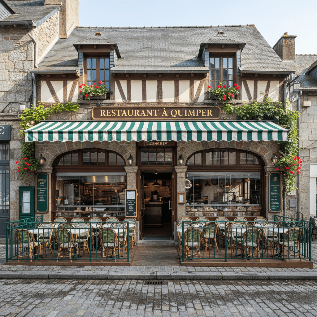 Restaurant à Quimper : terrasse - licence IV - Image 1