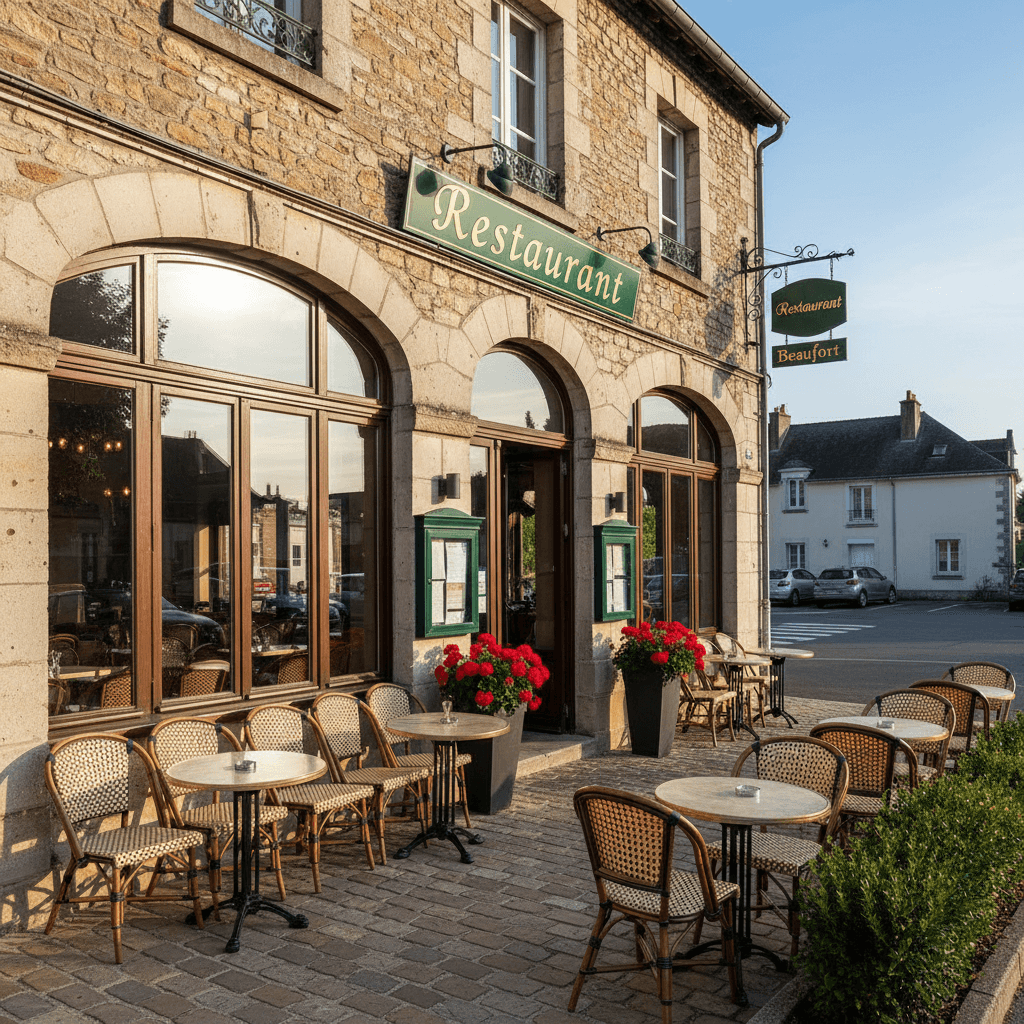Restaurant 500m² à Beaufort : terrasse - extraction - Image 1
