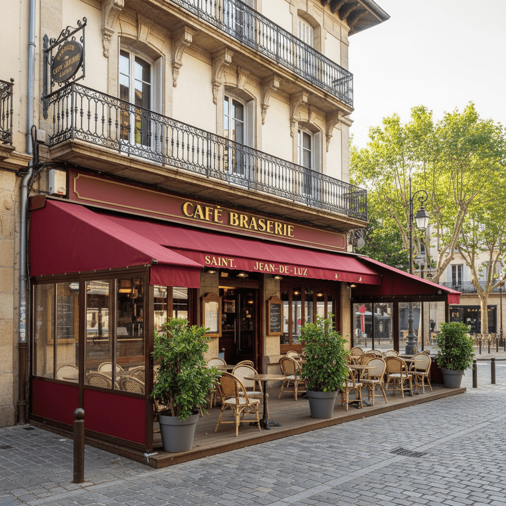 Bar-brasserie 137m² à Saint-Jean-De-Luz : terrasse - licence IV - Image 1