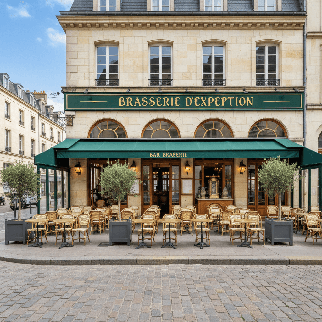 Bar-brasserie à Tours : terrasse - Image 1