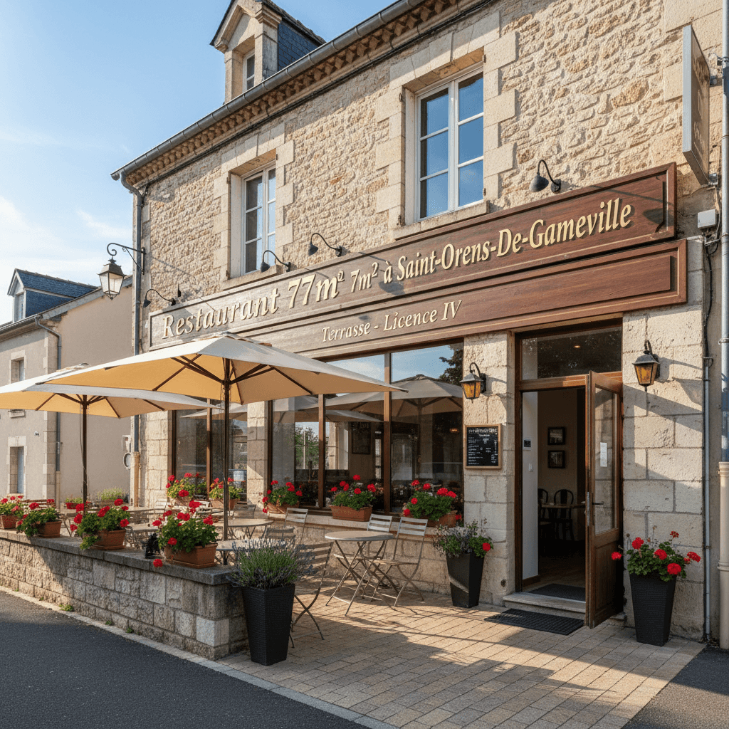 Restaurant 77m² à Saint-Orens-De-Gameville : terrasse - licence IV