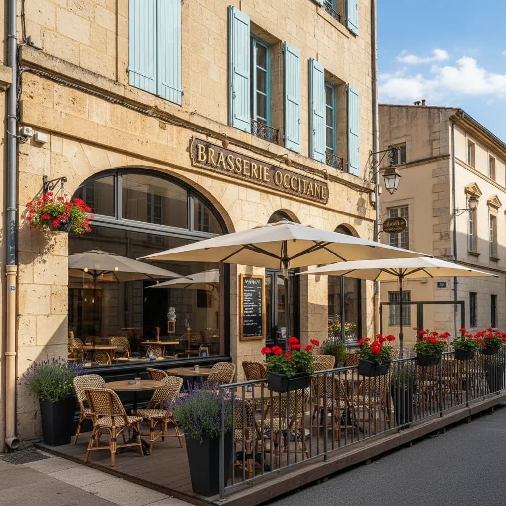 Bar-brasserie 736m² à Montpellier : terrasse - licence IV - Image 1