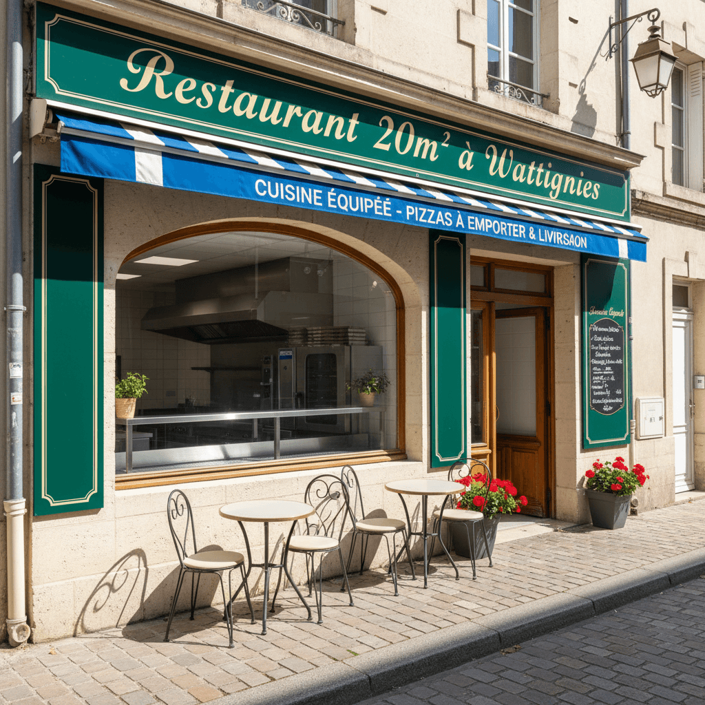 Restaurant 20m² à Wattignies : cuisine équipée - Image 1