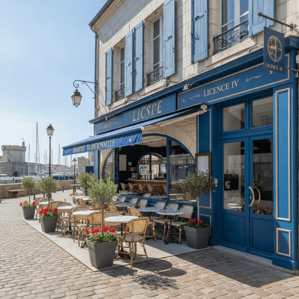 Restaurant à La Rochelle : terrasse - licence IV - Image 1