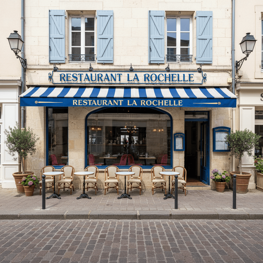 Restaurant à La Rochelle : terrasse - extraction - Image 1