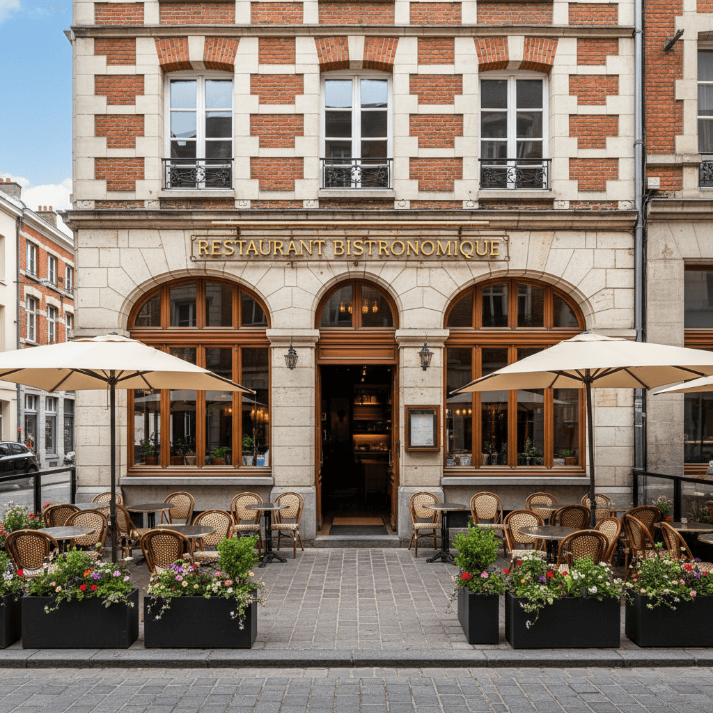 Restaurant 510m² à Lille : terrasse - licence IV