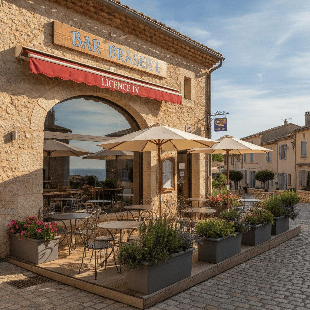 Bar-brasserie à Ensuès-la-Redonne : terrasse - licence IV - Image 1