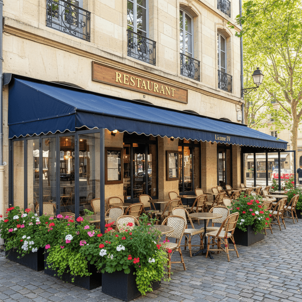 Restaurant 130m² à Bordeaux : terrasse - licence IV