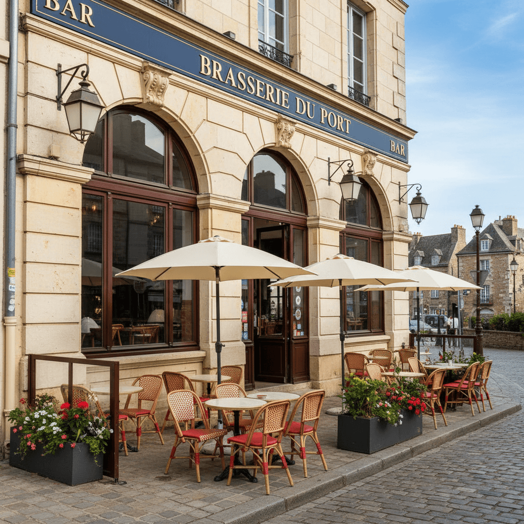 Bar-brasserie à Vannes : terrasse - licence IV - Image 1