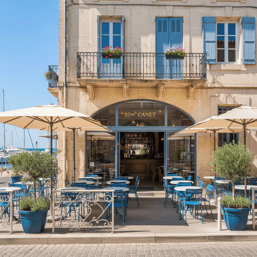 Restaurant 97m² à Canet-En-Roussillon : terrasse - licence IV - Image 1