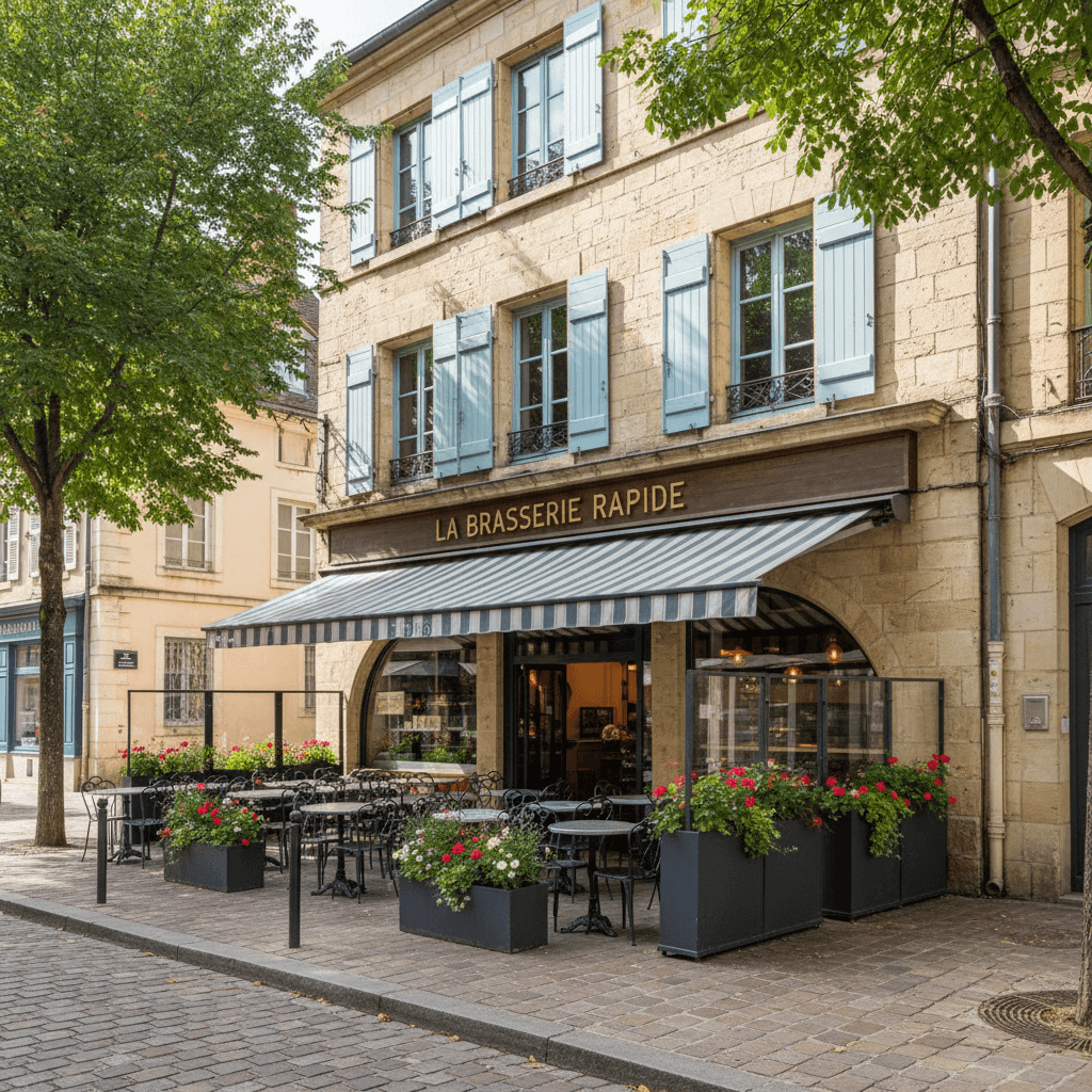 Fast-food 70m² à Dijon : terrasse - cuisine équipée