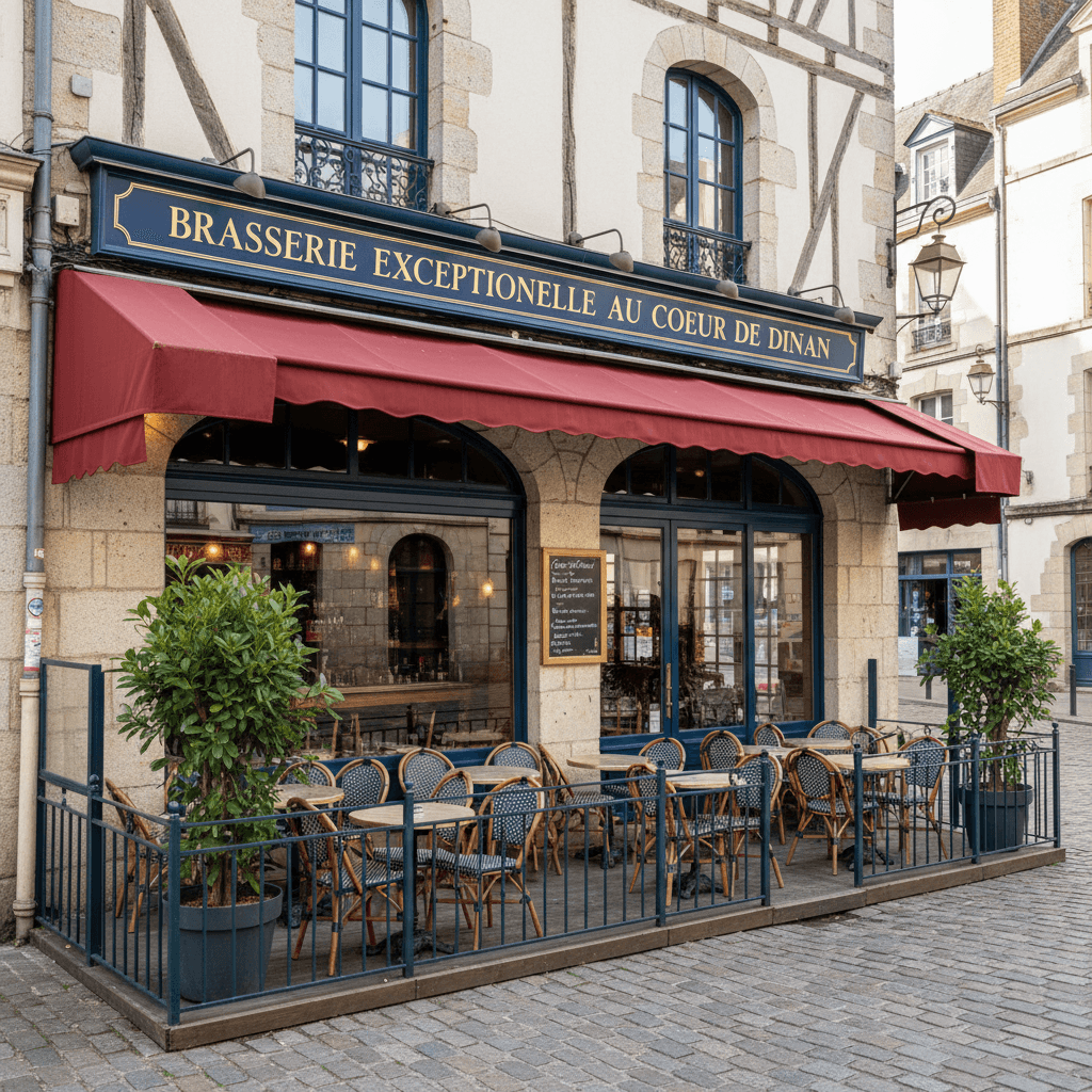 Bar-brasserie à Dinan : terrasse - licence IV - Image 1