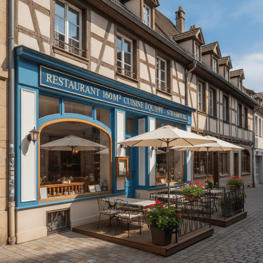 Restaurant 160m² à Strasbourg : cuisine équipée