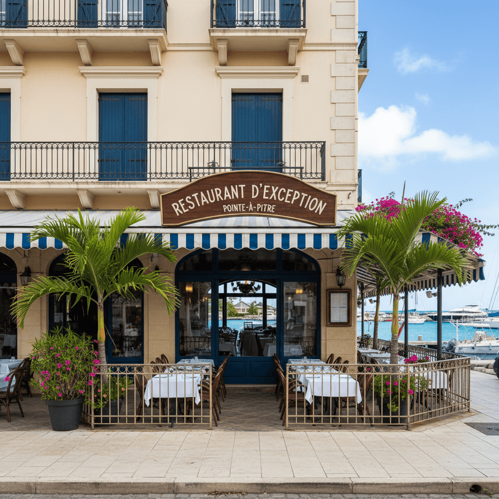 Restaurant 487m² à Pointe-À-Pitre : terrasse - licence IV - Image 1