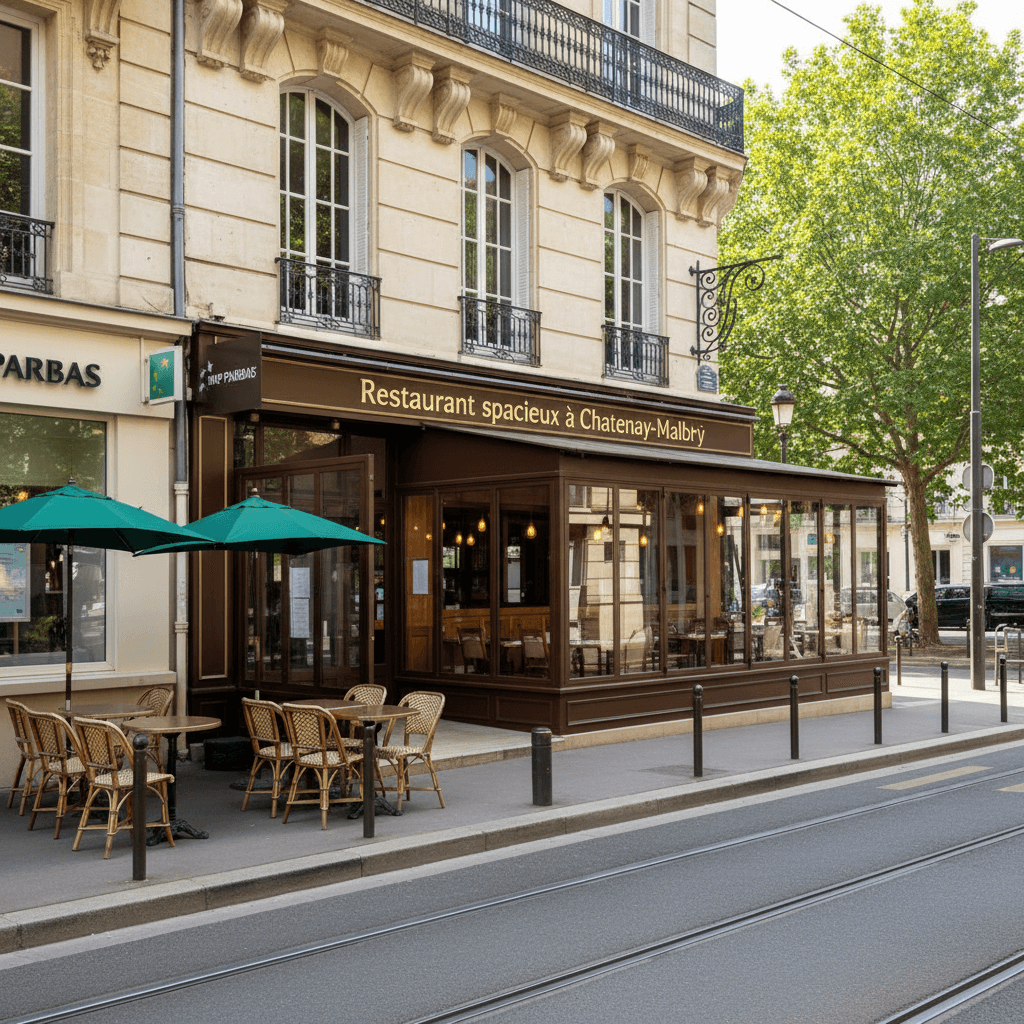 Restaurant 80 couverts à Châtenay-Malabry : terrasse - extraction - Image 1