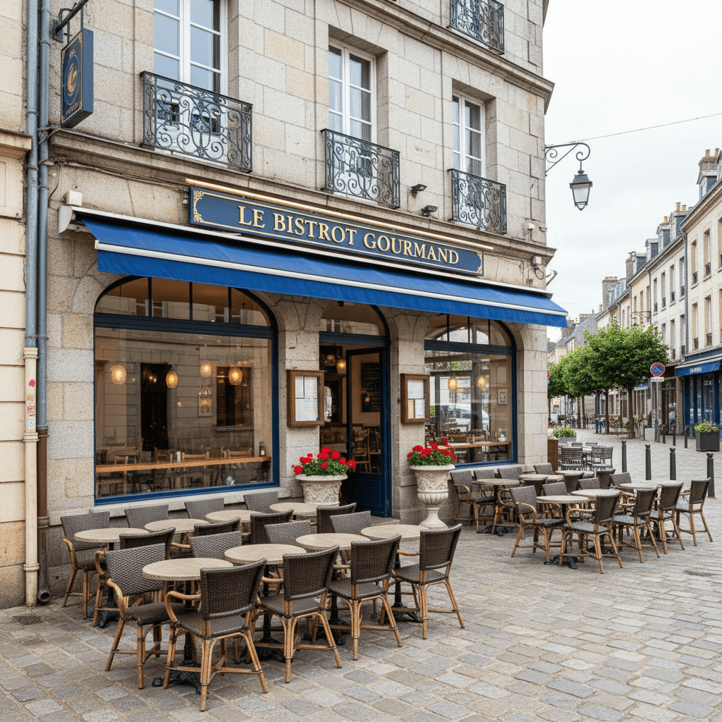 Restaurant à Saint-Brieuc : terrasse - extraction - Image 1