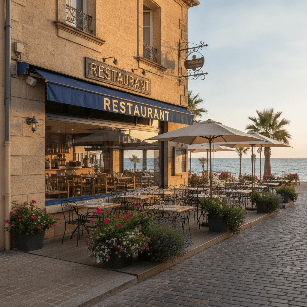 Restaurant 450m² à Portiragnes : terrasse - licence IV - Image 1