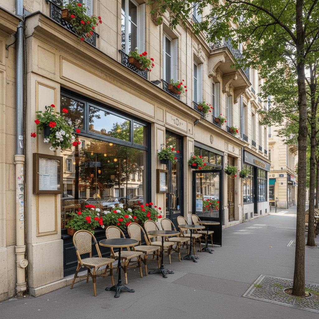 Restaurant 90m² à Lyon : terrasse - licence IV