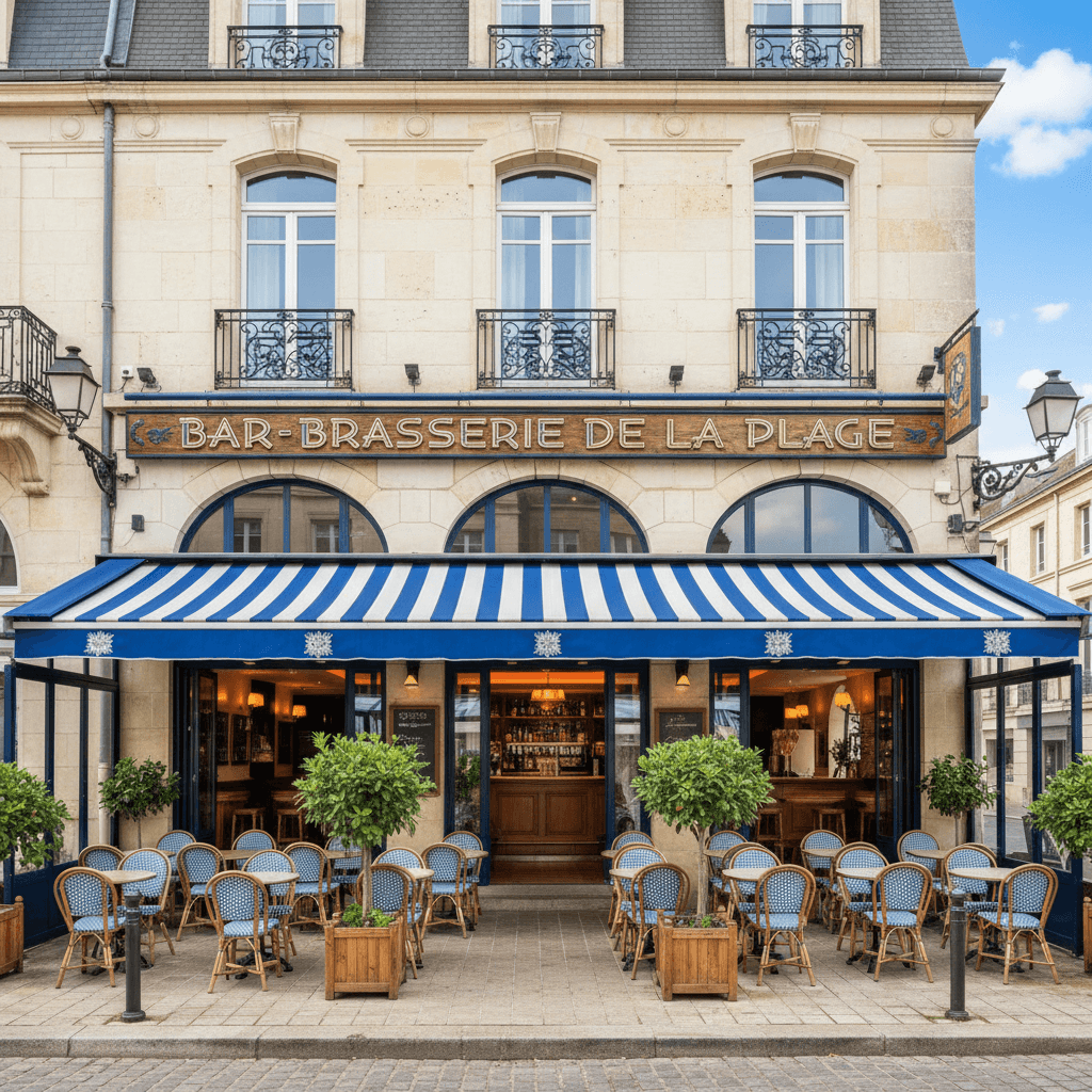 Bar-brasserie 80m² à Cabourg : terrasse - licence IV - Image 1