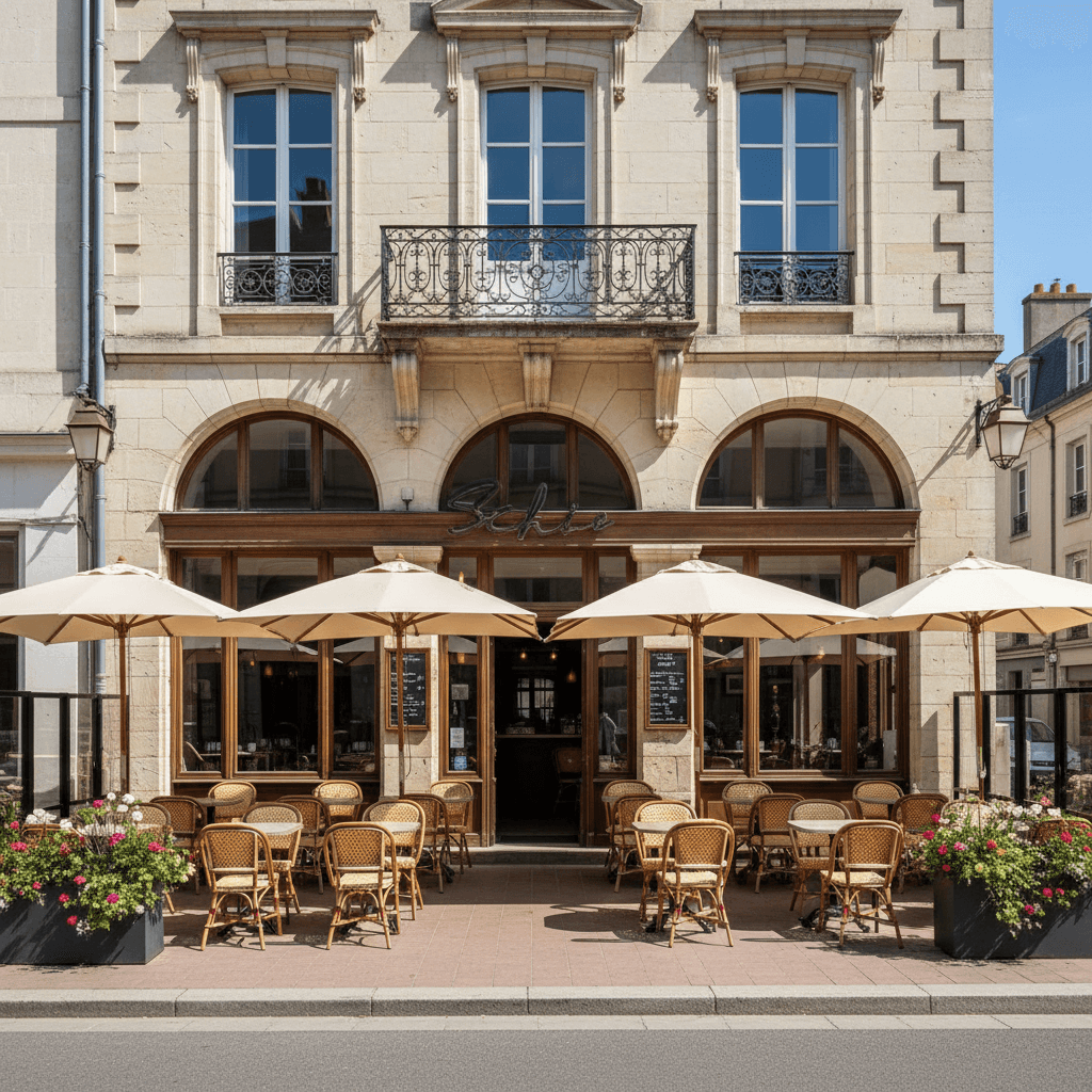 Restaurant à Chalon-Sur-Saône : terrasse - licence IV - Image 1