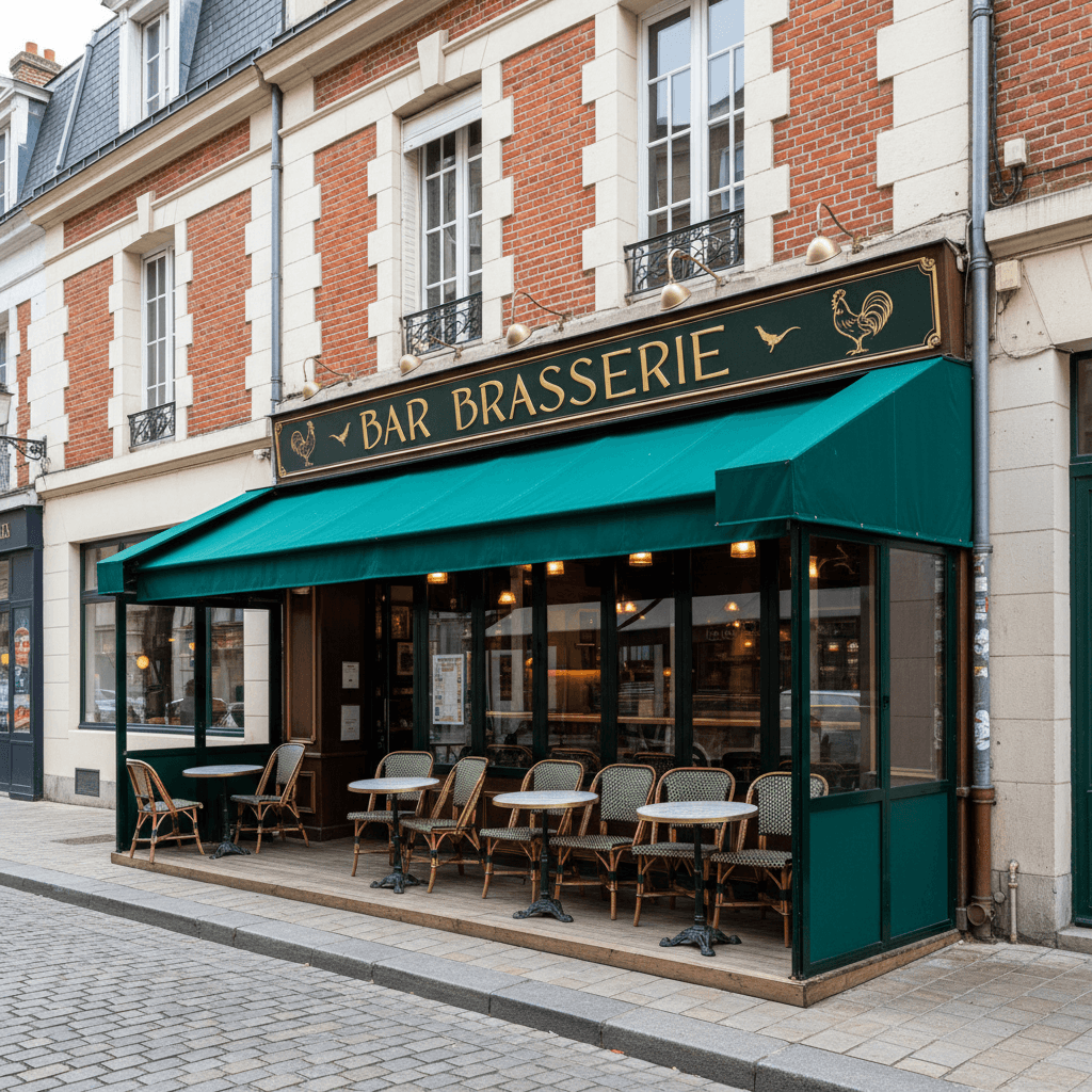 Bar-brasserie 200m² à Lille : terrasse - licence IV