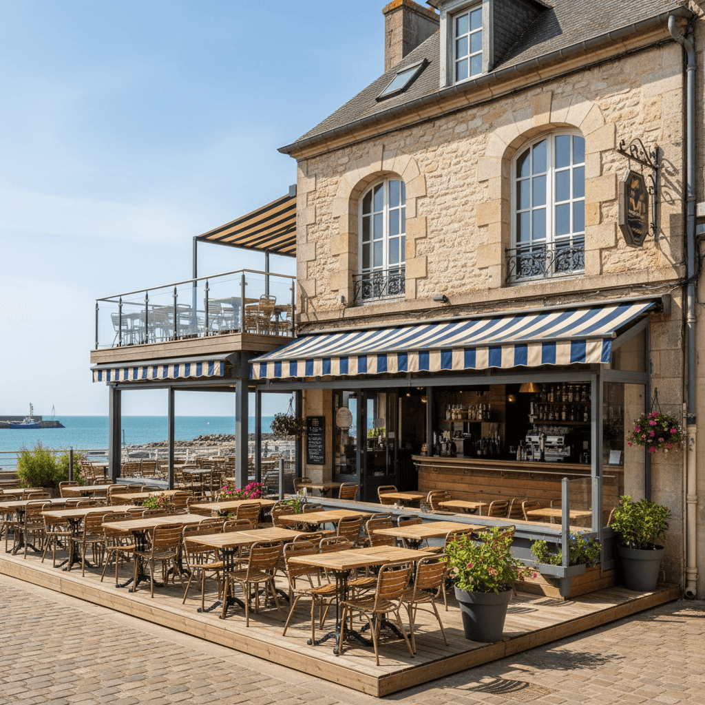 Bar-brasserie à Le Croisic : terrasse - licence IV - Image 1