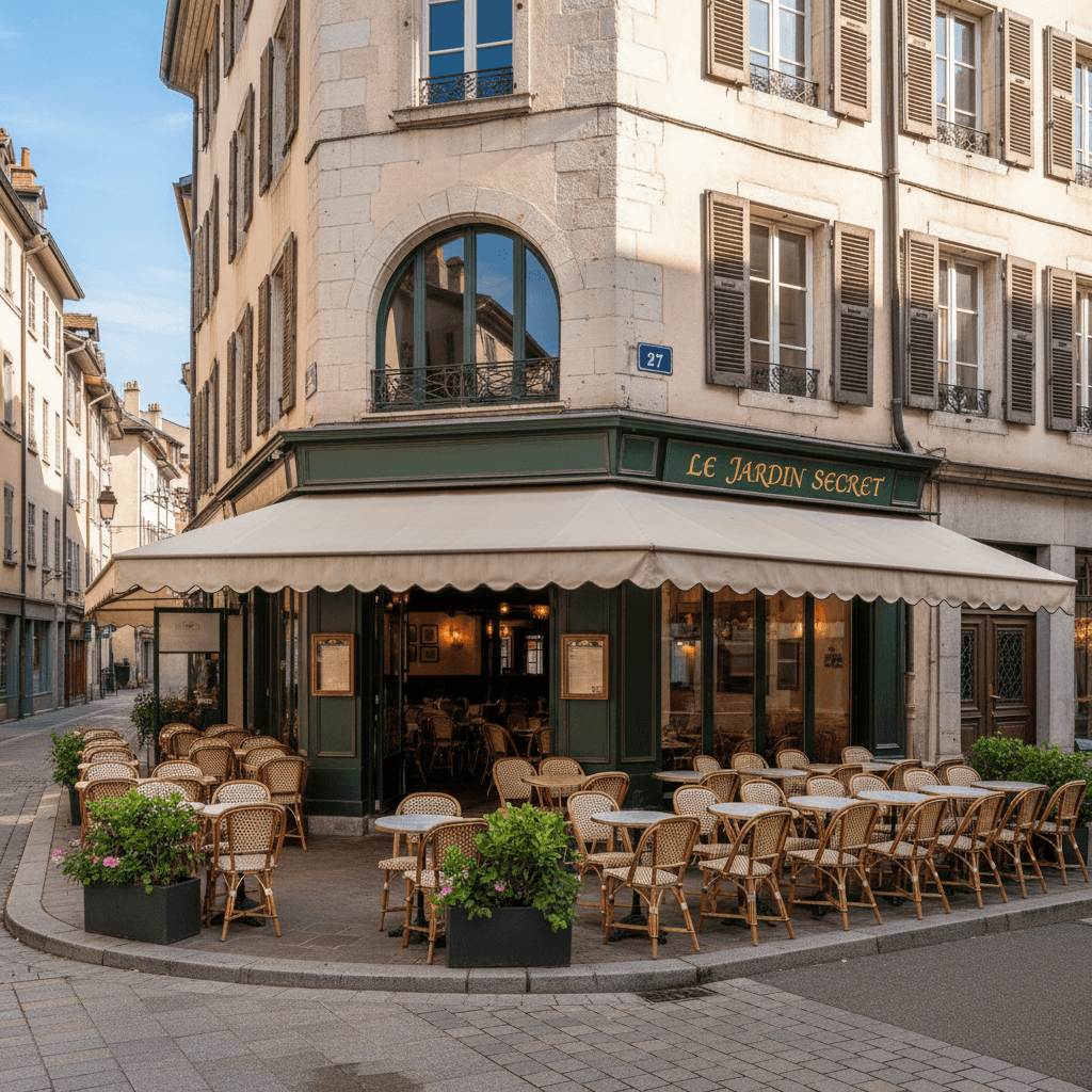 Restaurant 60m² à Annecy : terrasse - extraction - Image 1