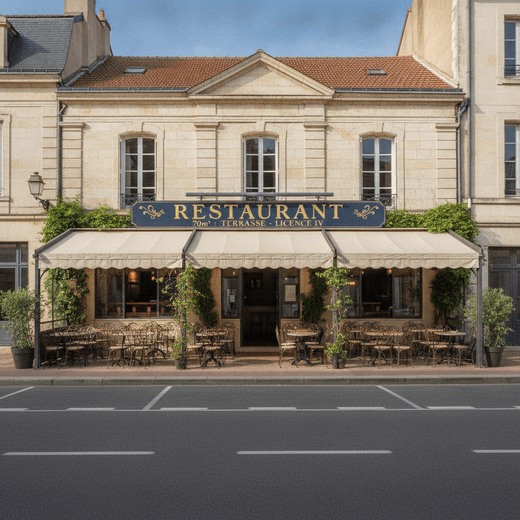 Restaurant 70m² : terrasse - licence IV - Image 1