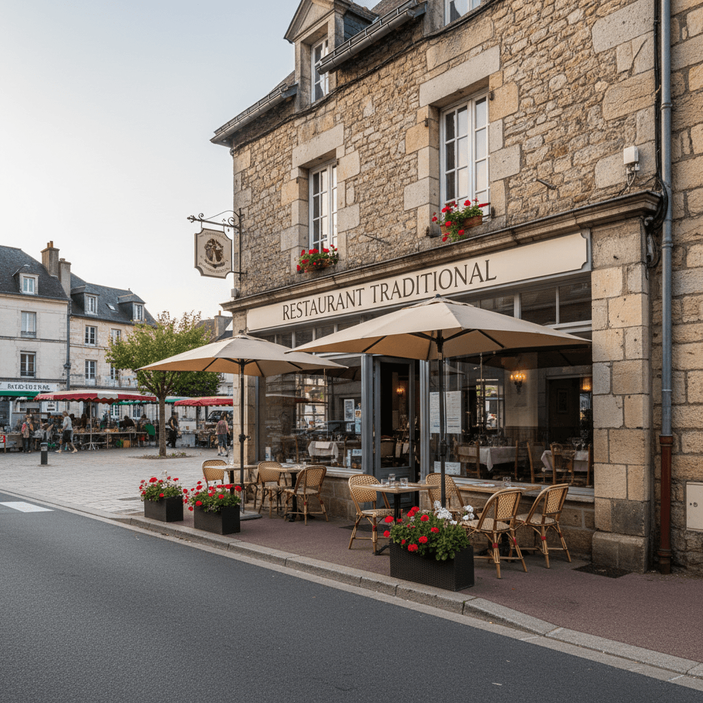 Restaurant à Nontron : terrasse - licence IV - Image 1