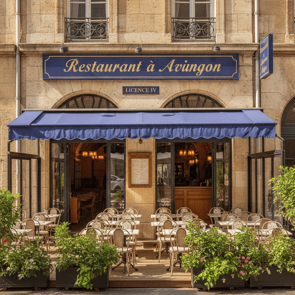Restaurant à Avignon : terrasse - licence IV - Image 1