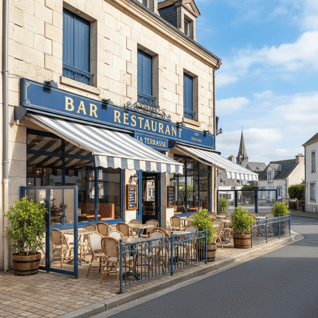 Bar-brasserie à Muzillac : terrasse - licence IV - Image 1
