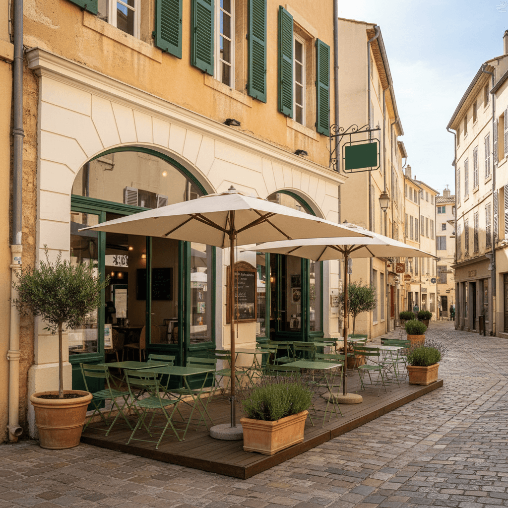 Restaurant à Aix-En-Provence : terrasse - licence IV