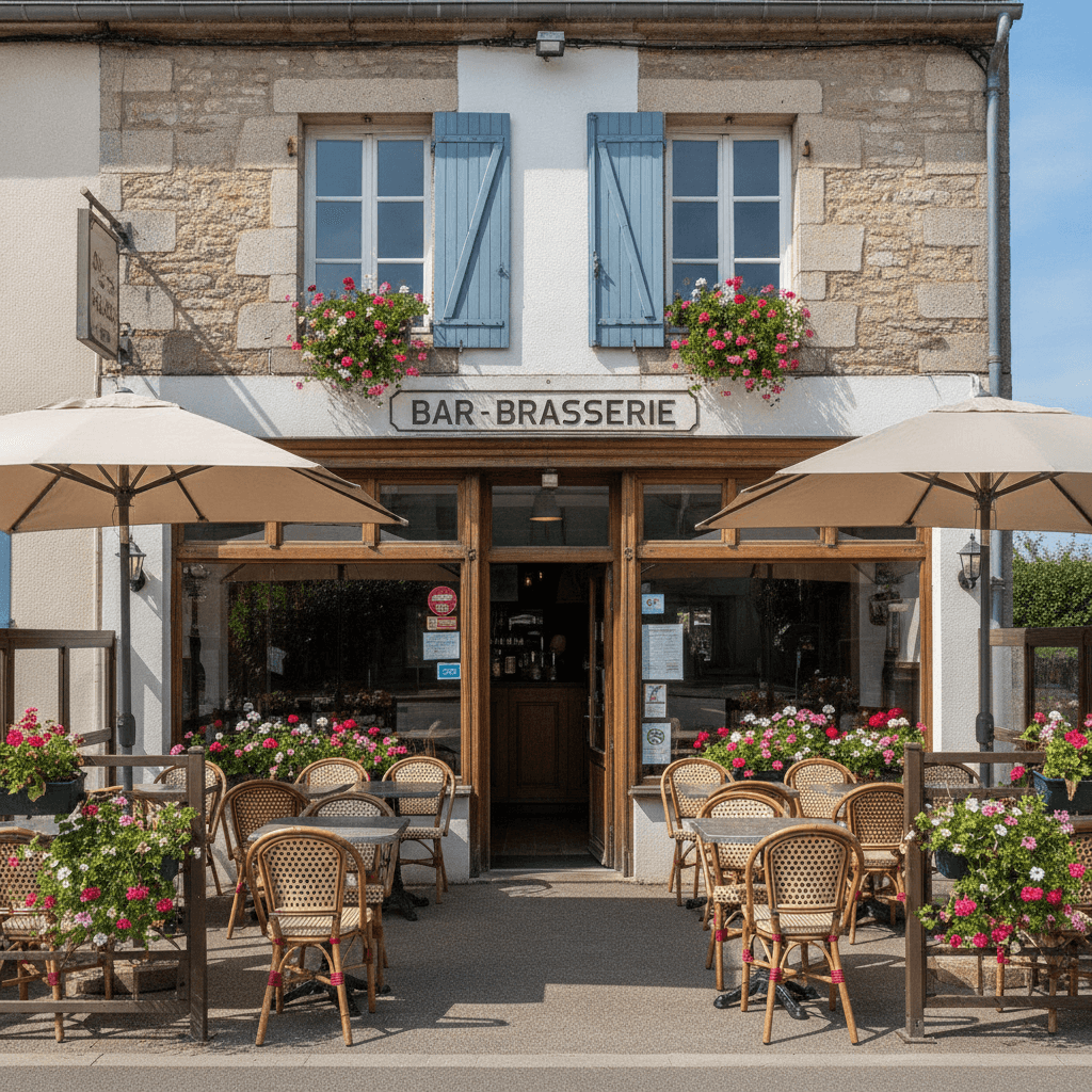 Bar-brasserie 200m² à Angresse : terrasse - licence IV - Image 1