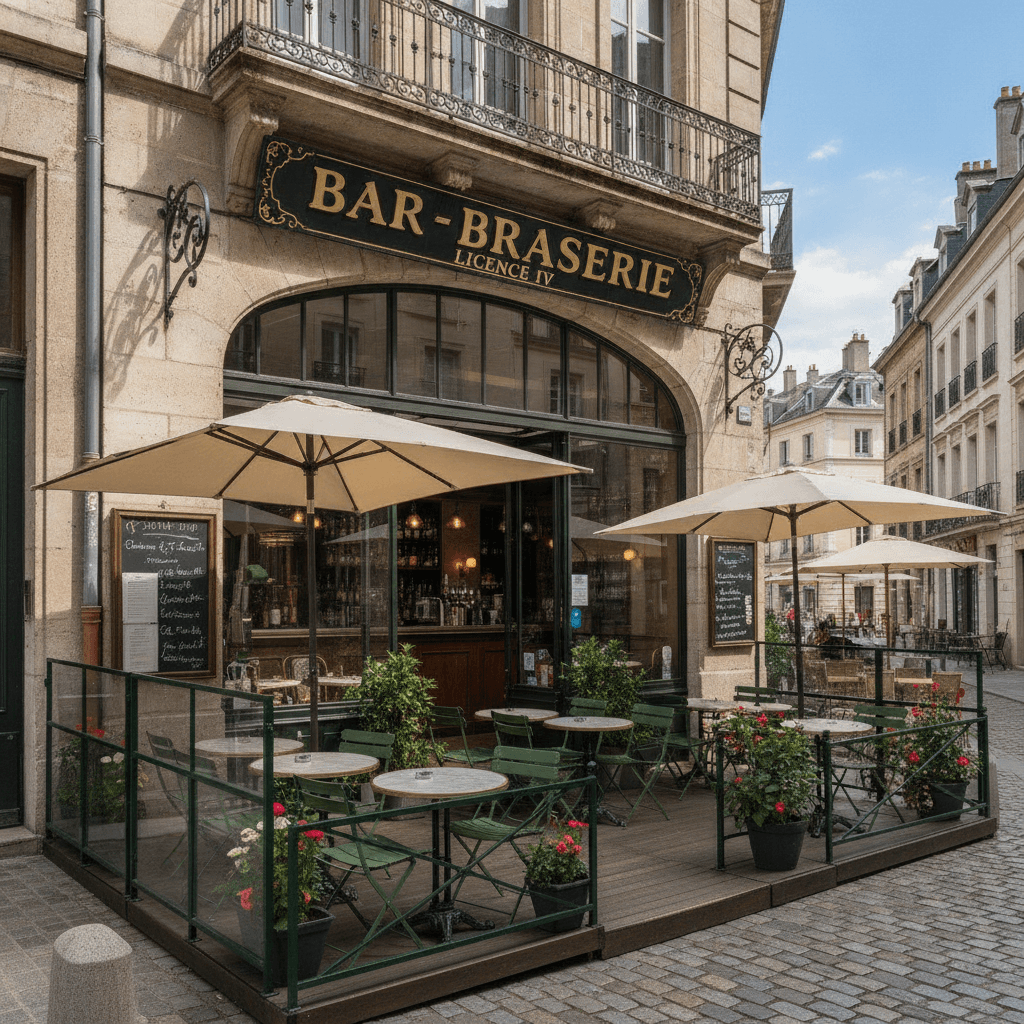 Bar-brasserie à Chambéry : terrasse - licence IV - Image 1