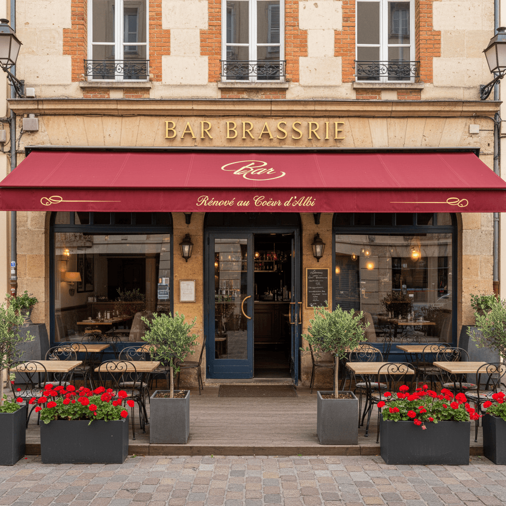 Bar-brasserie 200m² à Albi : terrasse - licence IV - Image 1