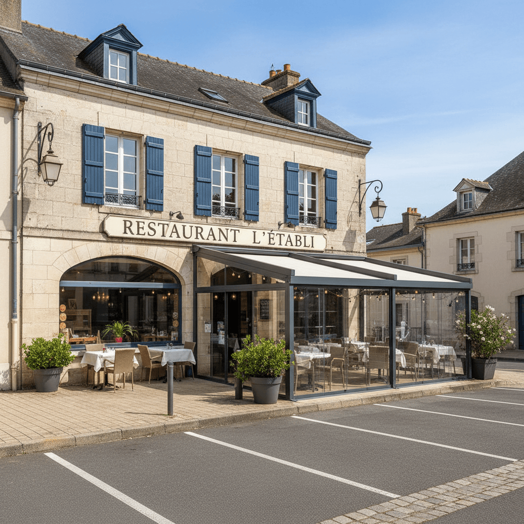 Restaurant à Saint-Julien-De-Concelles : terrasse - licence IV - Image 1