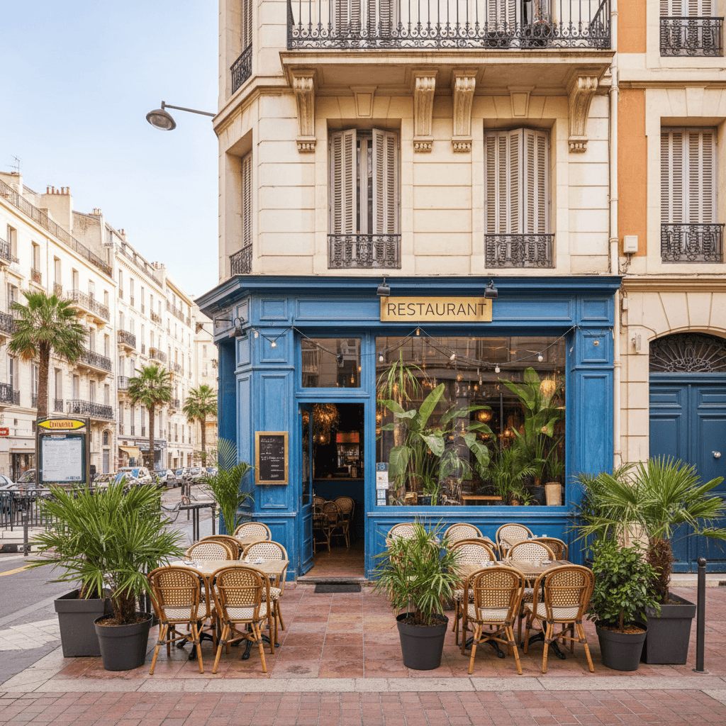 Restaurant à Marseille : terrasse - Image 1