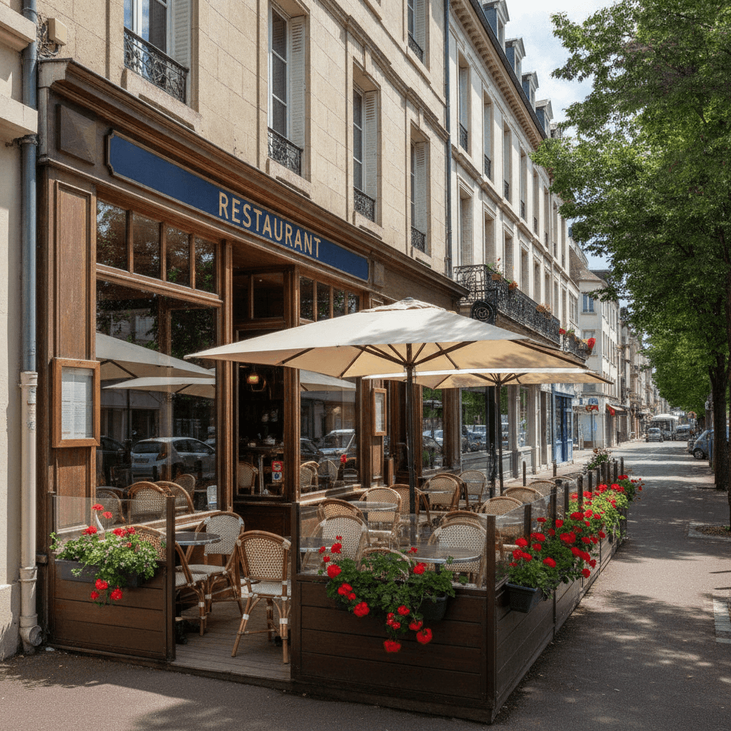 Restaurant 125m² à Mérignac : terrasse - Image 1